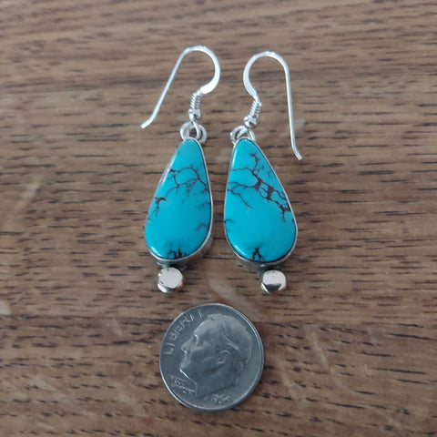 Kingman Turquoise set in Sterling Silver and 14k Gold